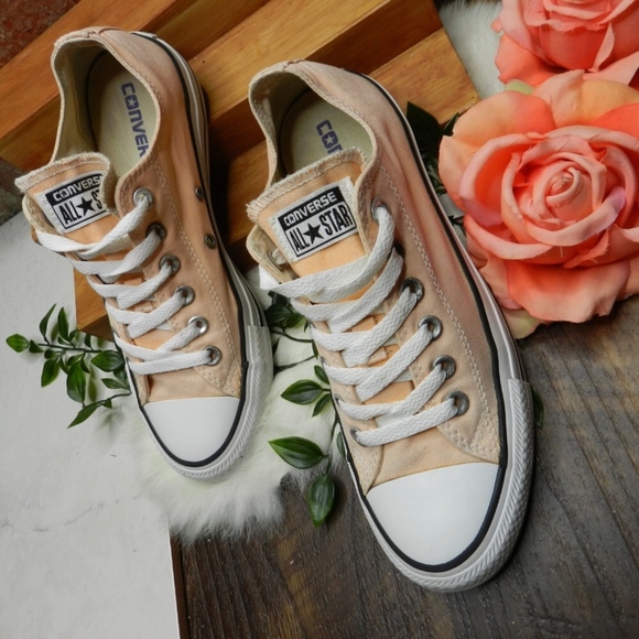 peach converse high tops